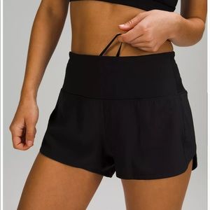 Lululemon Speed Up High-Rise Lined Short 2.5" Black Size 6